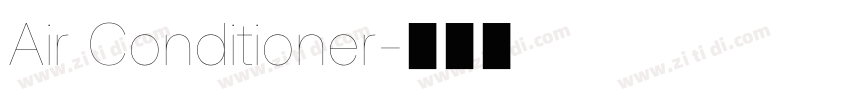 Air Conditioner字体转换
